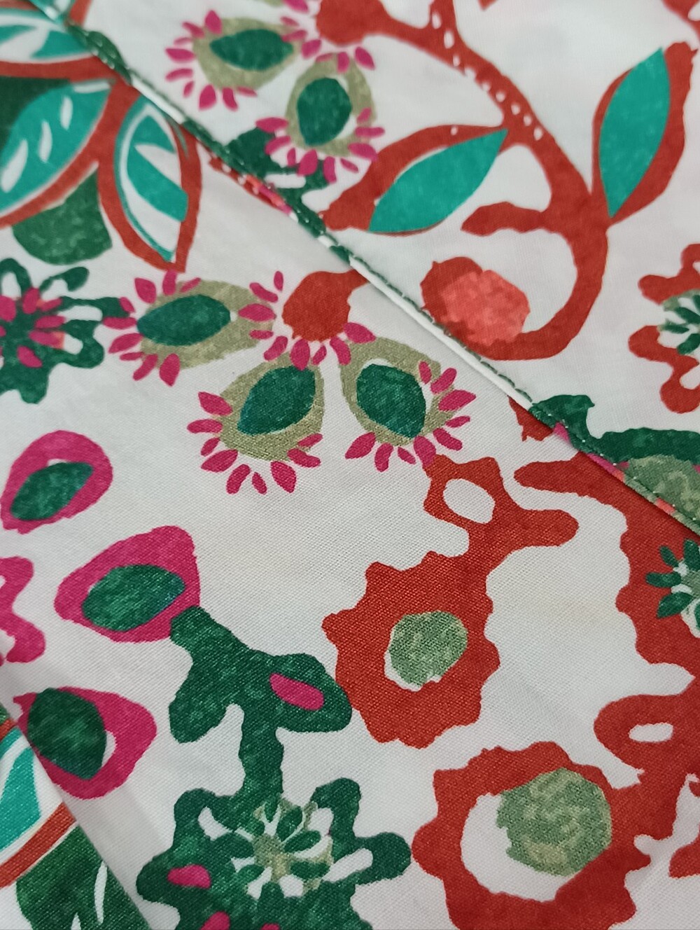 Saloni Zoey Floral Midi Dress Size 6 Cotton Sleeveless Pockets Button Front - Picture 11 of 16